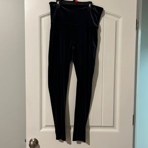 Navy velvet Spanx leggings, almost brand new